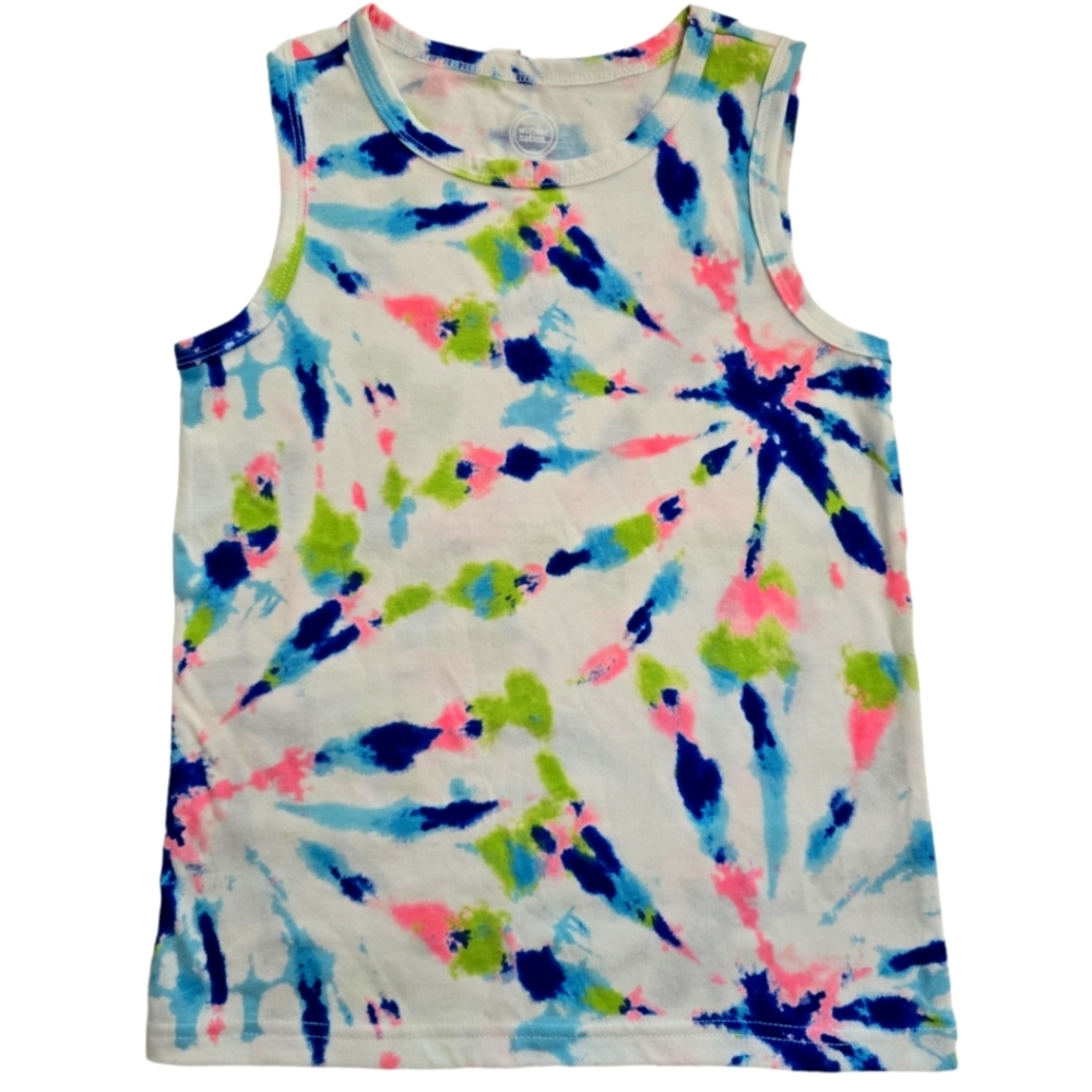 Wonder Nation Girls Size 6-7 Tie Die Tank